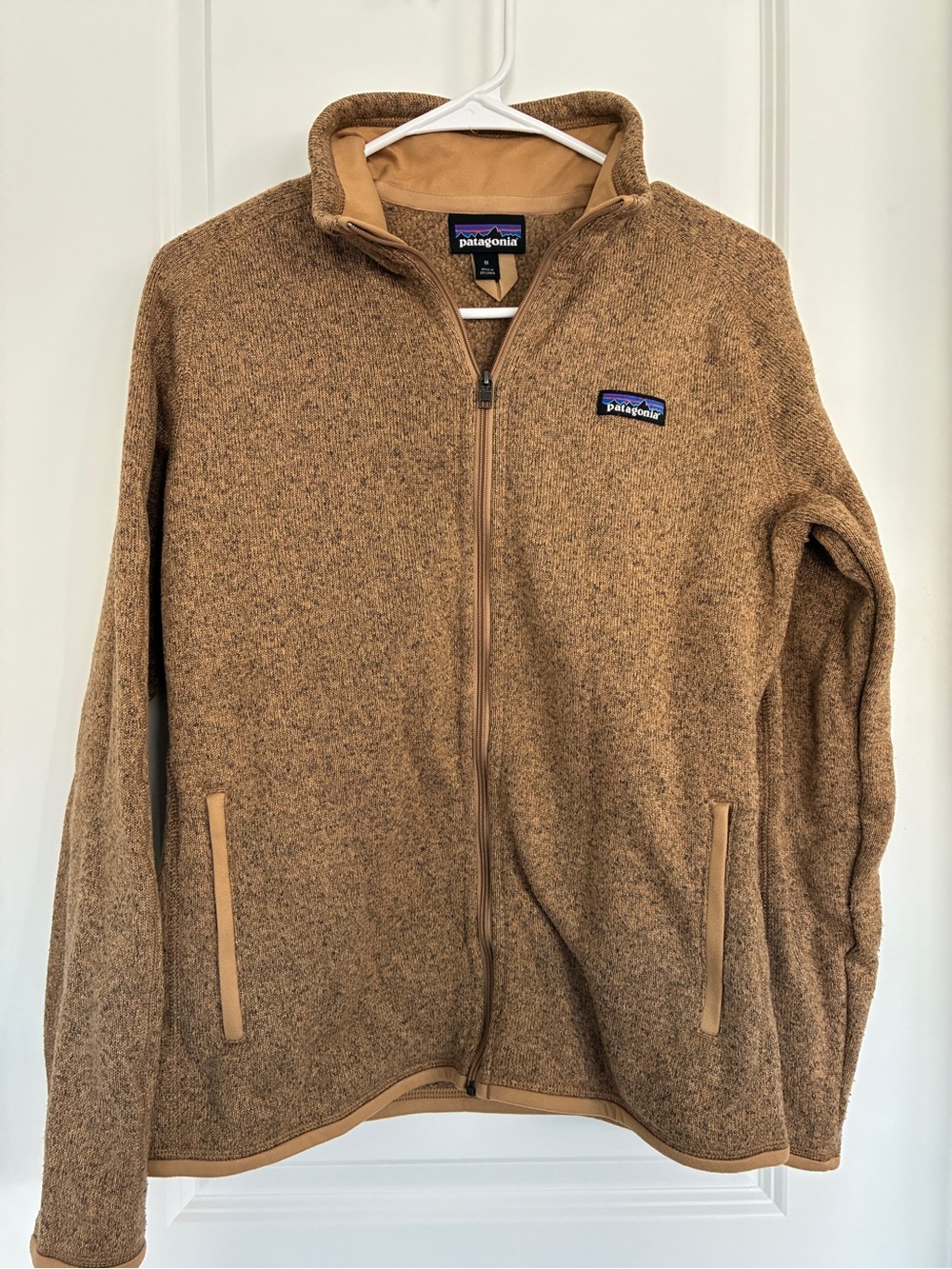 Patagonia women’s Tan Heather Full-Zip Fleece Jacket